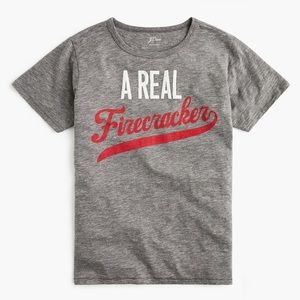 J. Crew “A real firecracker" T-shirt.